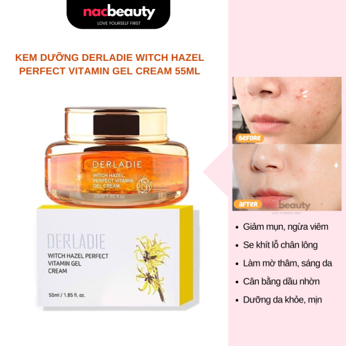 Gel Dưỡng Ẩm Derladie Witch Hazel Perfect Vitamin Gel Cream 55ml