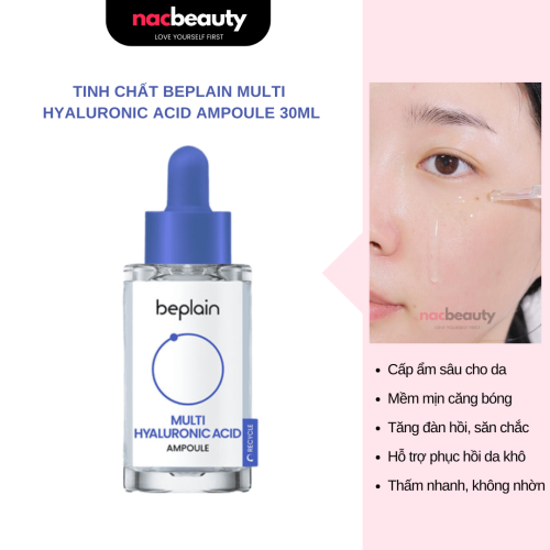 Tinh Chất Dưỡng Ẩm, Căng Mịn Beplain Multi Hyaluronic Acid Ampoule 30ml
