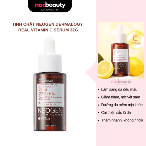 Tinh Chất Neogen Dưỡng Sáng Da, Mờ Thâm Neogen Dermalogy Real Vitamin C Serum 32g