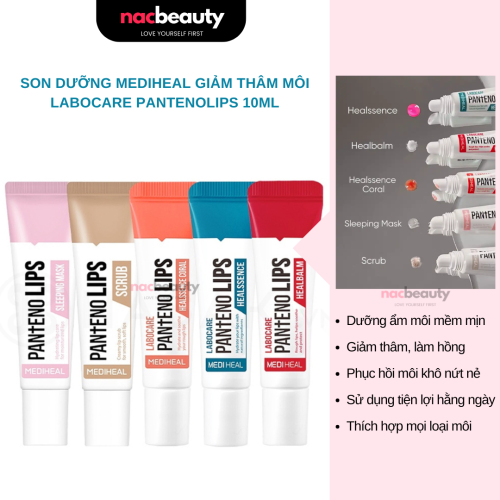 Son Dưỡng Mediheal Giảm Thâm Môi Labocare PantenoLips 10ml (5 loại)