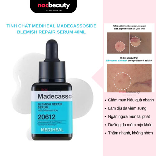 Tinh Chất Mediheal Giảm Mụn Madecassoside Blemish Repair Serum 40ml