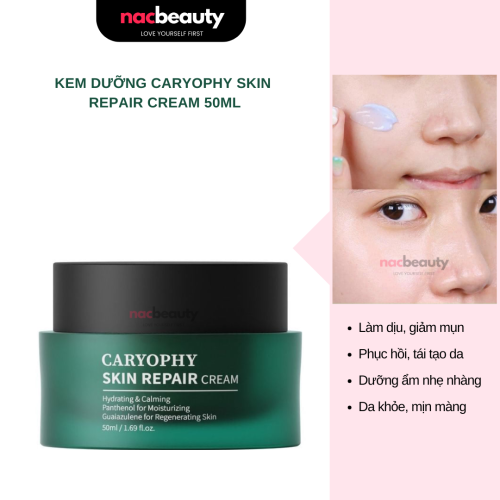 Kem Dưỡng Caryophy Cấp Ẩm, Cải Thiện Làn Da Cho Da Nhạy Cảm Skin Repair Cream 50ml