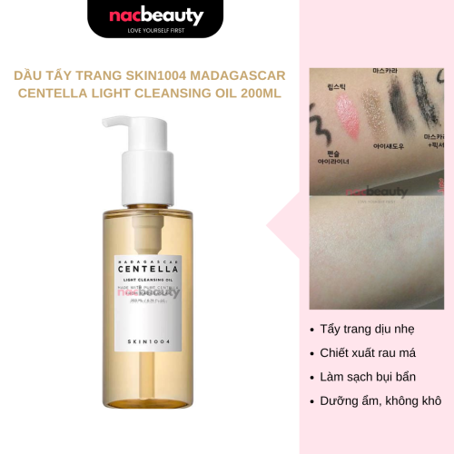 Dầu Tẩy Trang Skin1004 Lỏng Nhẹ Làm Sạch Sâu Da Madagascar Centella Light Cleansing Oil 200ml