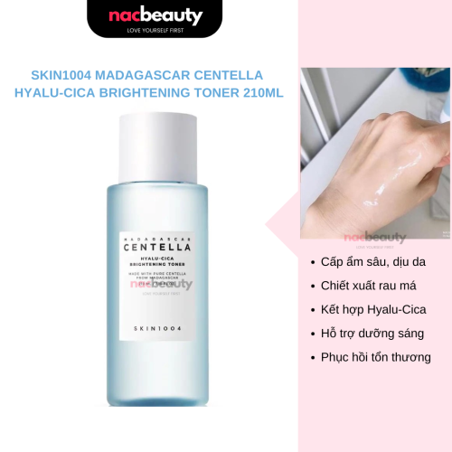 Nước Hoa Hồng Skin1004 Madagascar Centella Hyalu-Cica Brightening Toner 210ml