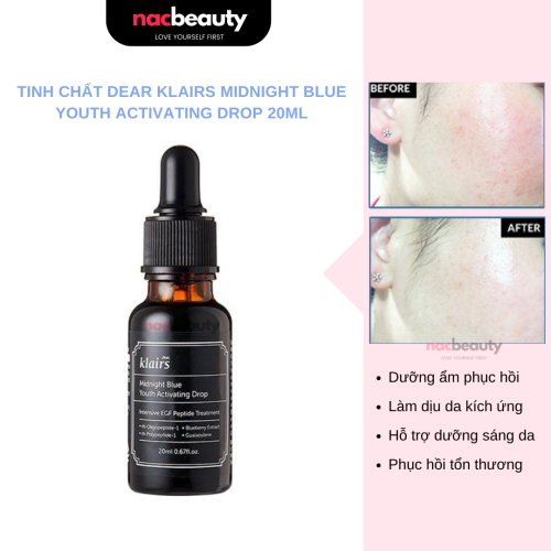 Tinh Chất Phục Hồi Da Klairs Midnight Blue Youth Activating Drop 20ml