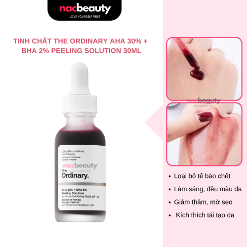 Tinh Chất Tẩy Da Chết Hóa Học The Ordinary AHA 30% + BHA 2% Peeling Solution 30ml