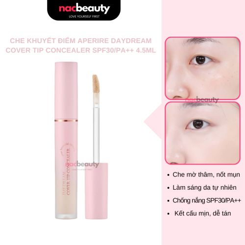 Kem Che Khuyết Điểm Aperire Daydream Cover Tip Concealer SPF30/PA++ 4.5ml