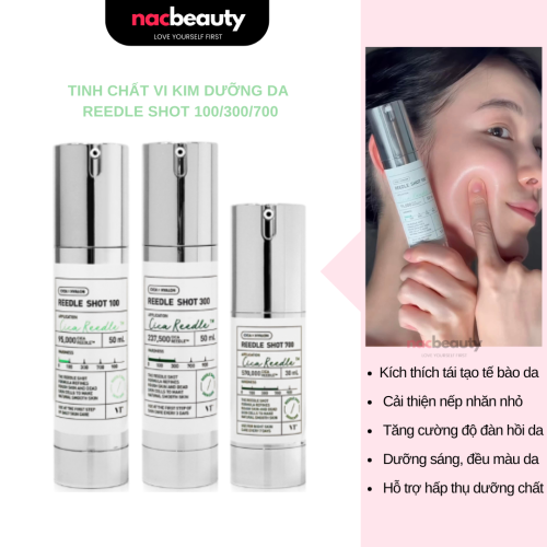 Tinh Chất Vi Kim Vt Cosmetics Reedle Shot 50/100/300/700 Cica Reedle 10ml - 50ml