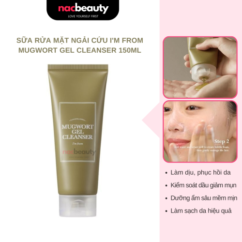 Sữa Rửa Mặt Ngải Cứu I'm From Mugwort Gel Cleanser 150ml