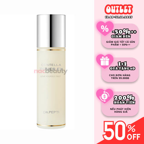 Nước Hoa Hồng Dr.Pepti Dịu Nhẹ, Cấp Ẩm Centella Toner EX 180ml