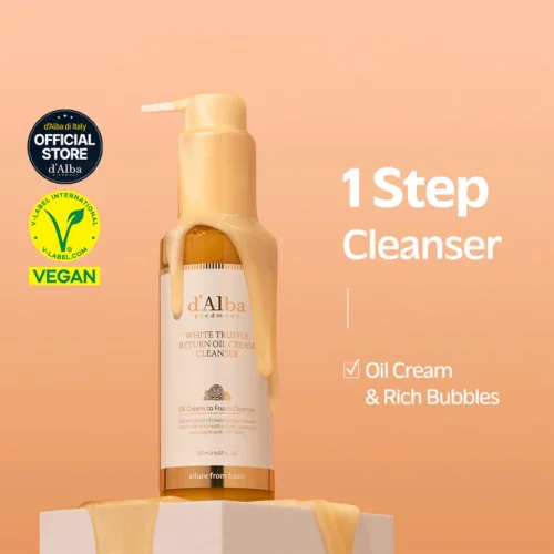 Alternative view of Sữa rửa mặt dưỡng ẩm, sạch sâu d’Alba White Truffle Return Oil Cream Cleanser 150ml