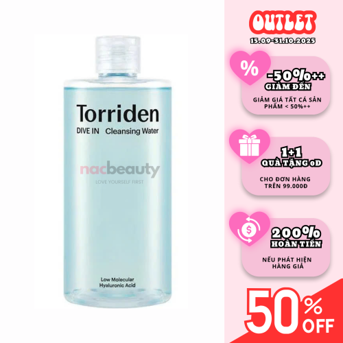 Nước Tẩy Trang Torriden Làm Sạch, Dưỡng Ẩm Dive In Cleansing Water 400ml