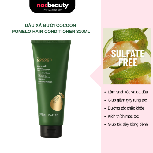 Dầu Xả Cocoon Tinh Chất Dầu Bưởi Giúp Giảm Gãy Rụng & Hỗ Trợ Mọc Tóc Pomelo Conditioner 310ml