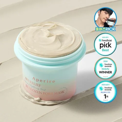 Mặt Nạ Đất Sét Aperire Thu Nhỏ Lỗ Chân Lông, Điều Tiết Dầu Thừa Spa Relief Be Frozen Pore Mask 200g - Ảnh 3