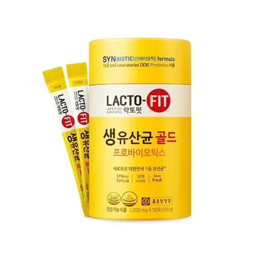 Men Vi Sinh Lợi Khuẩn Hàn Quốc Lacto Fit Gold 2g x 50 Gói