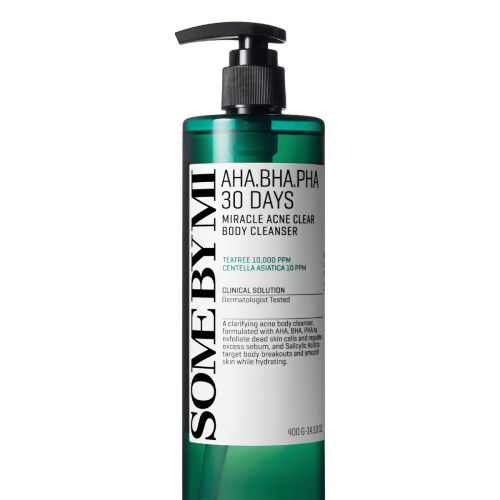 Sữa Tắm Giảm Mụn Lưng Some By Mi AHA BHA PHA 30 Days Miracle Acne Clear Body Cleanser 400ml