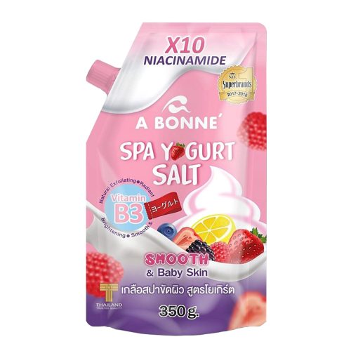Muối Tắm A Bonne Sữa Chua Làm Sáng & Mềm Mịn Da 350g Spa Yogurt Salt