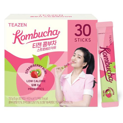 Trà Trái Cây Lên Men Tự Nhiên Hỗ Trợ Giảm Cân Đẹp Da Teazen Kombucha 30 Gói