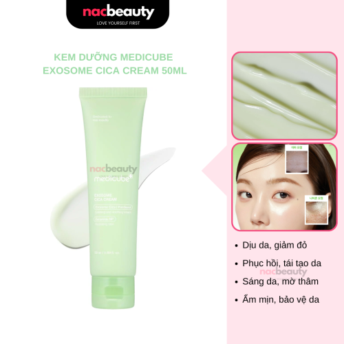 Kem Dưỡng Medicube Làm Dịu Mờ Thâm Exosome Cica Cream 50ml